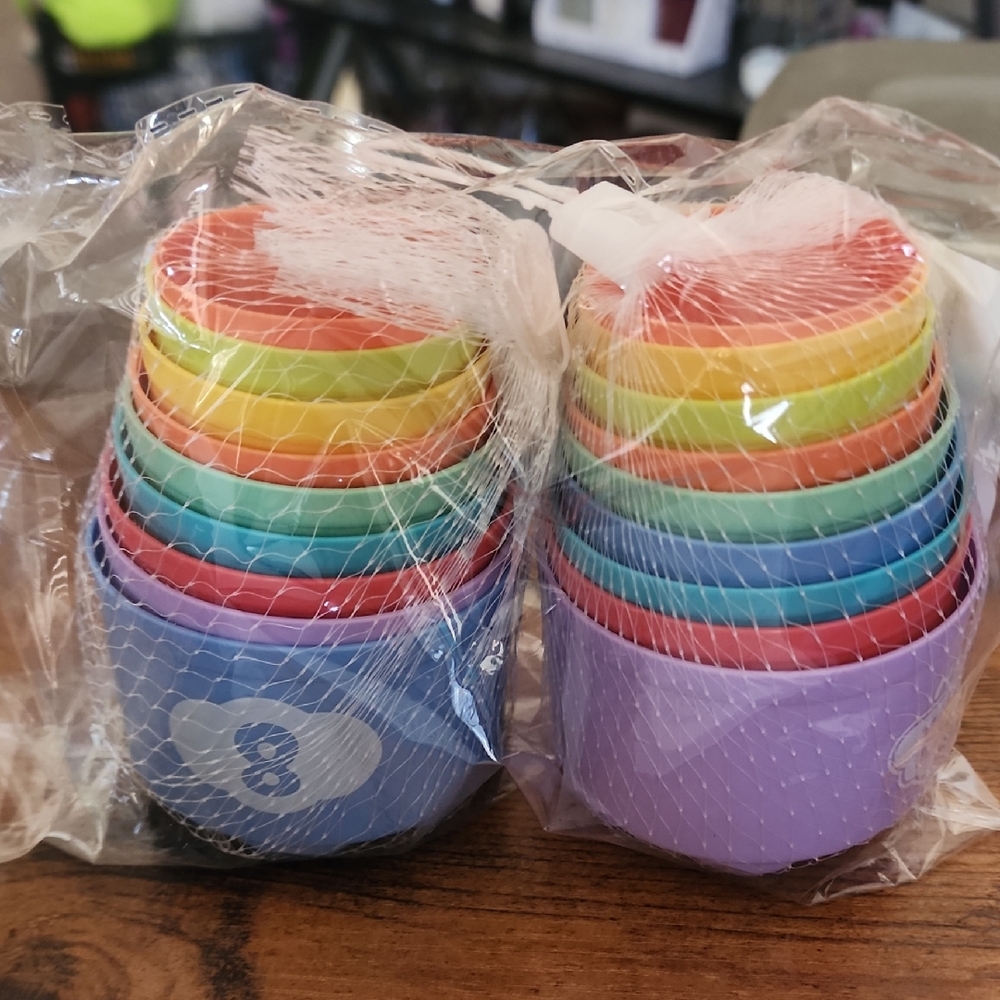 Colorful Stacking Cups Set for Kids 18 Pcs 2 Pk Of 9